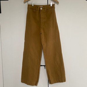 Jesse Kamm Sailor Pants in Tobacco Tan Brown Size 6 Brand New NWT